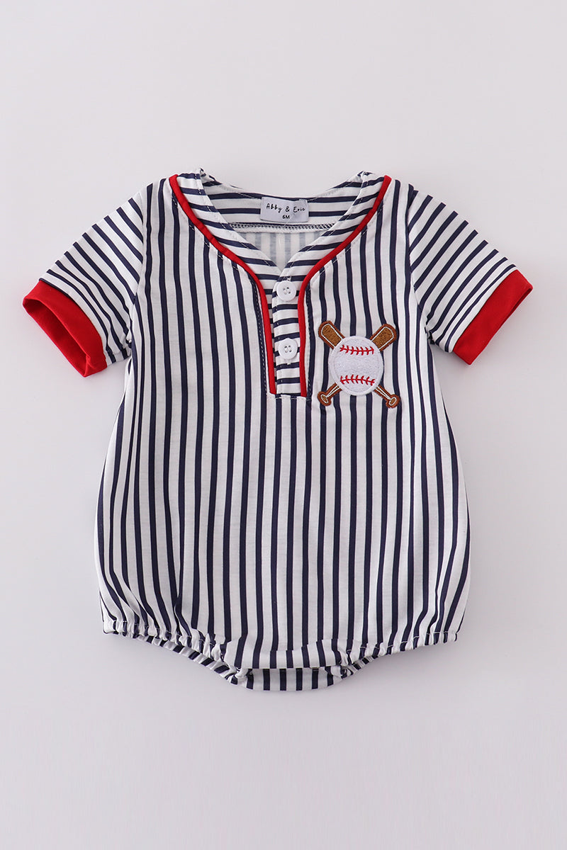 Stripe baseball embroidery bubble