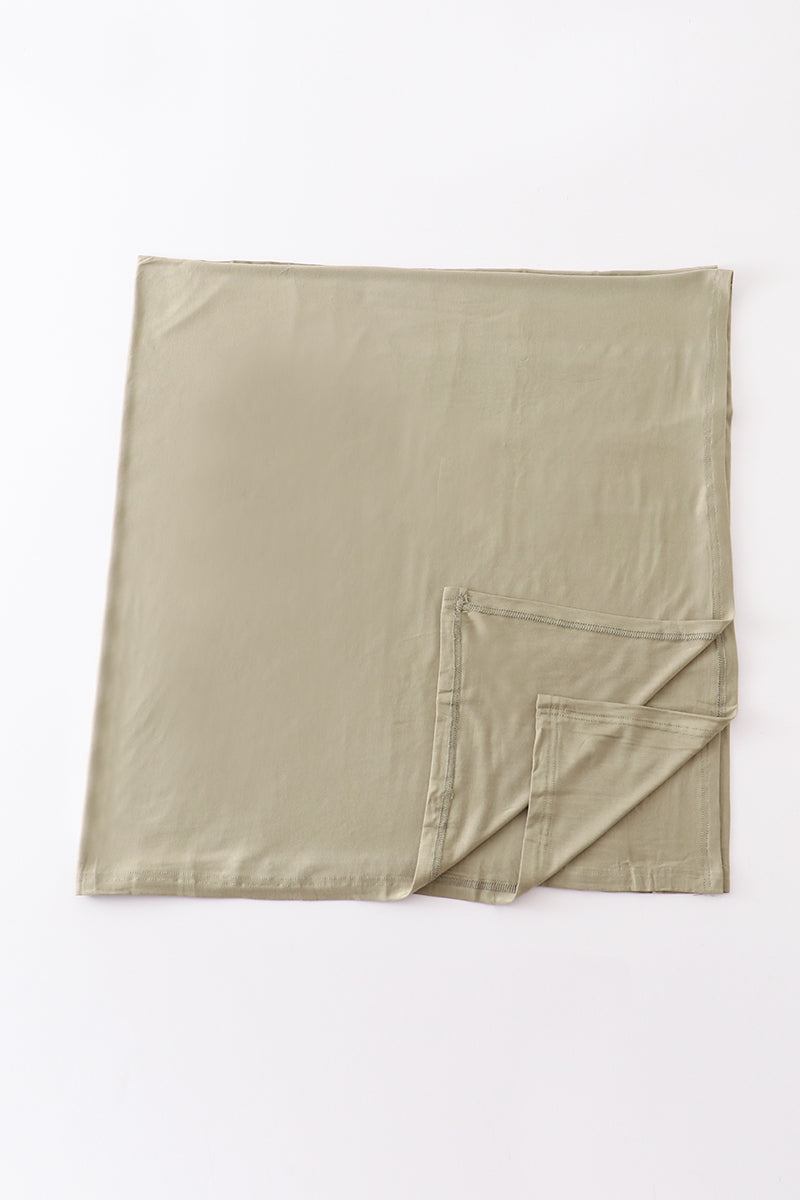 Olive baby bamboo swaddle blanket