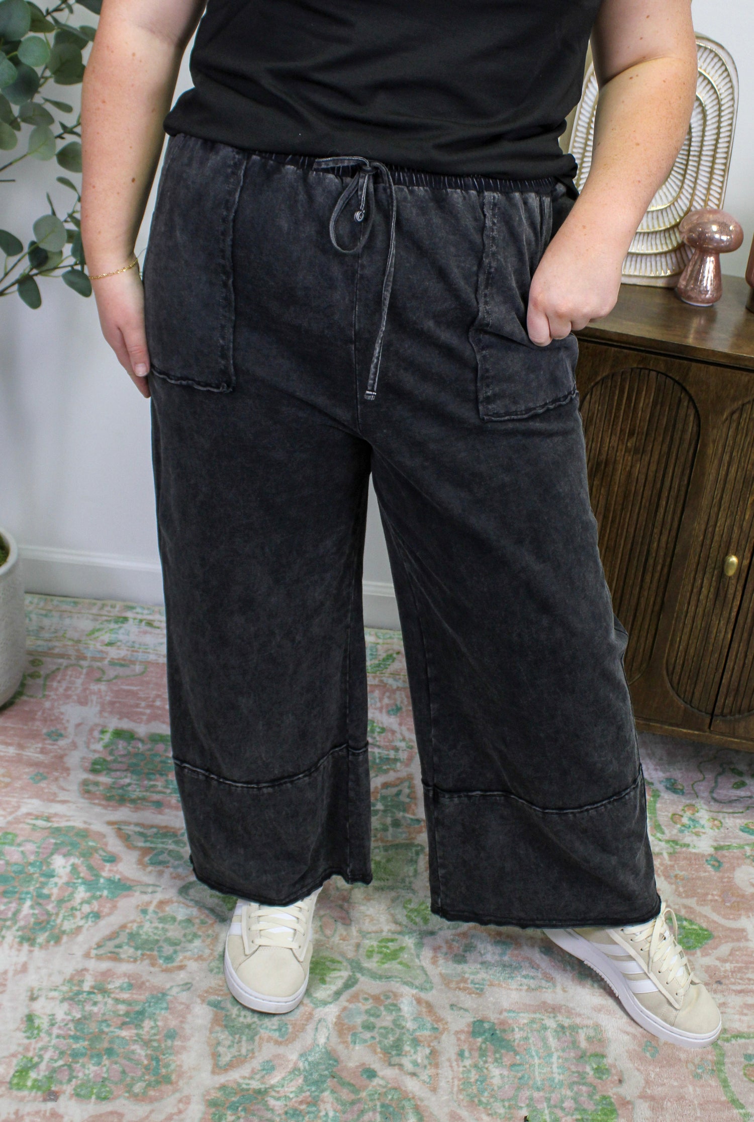 Black Plus Size Pants LT