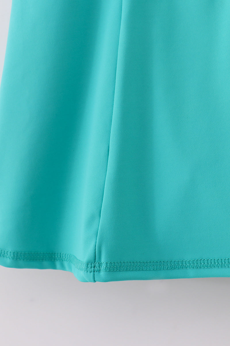 Teal active sporty tennis dress