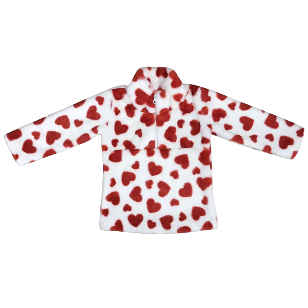 White Red Heart Sherpa