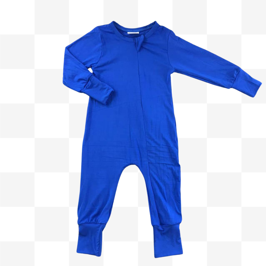 Solid Royal Blue Bamboo Zippy